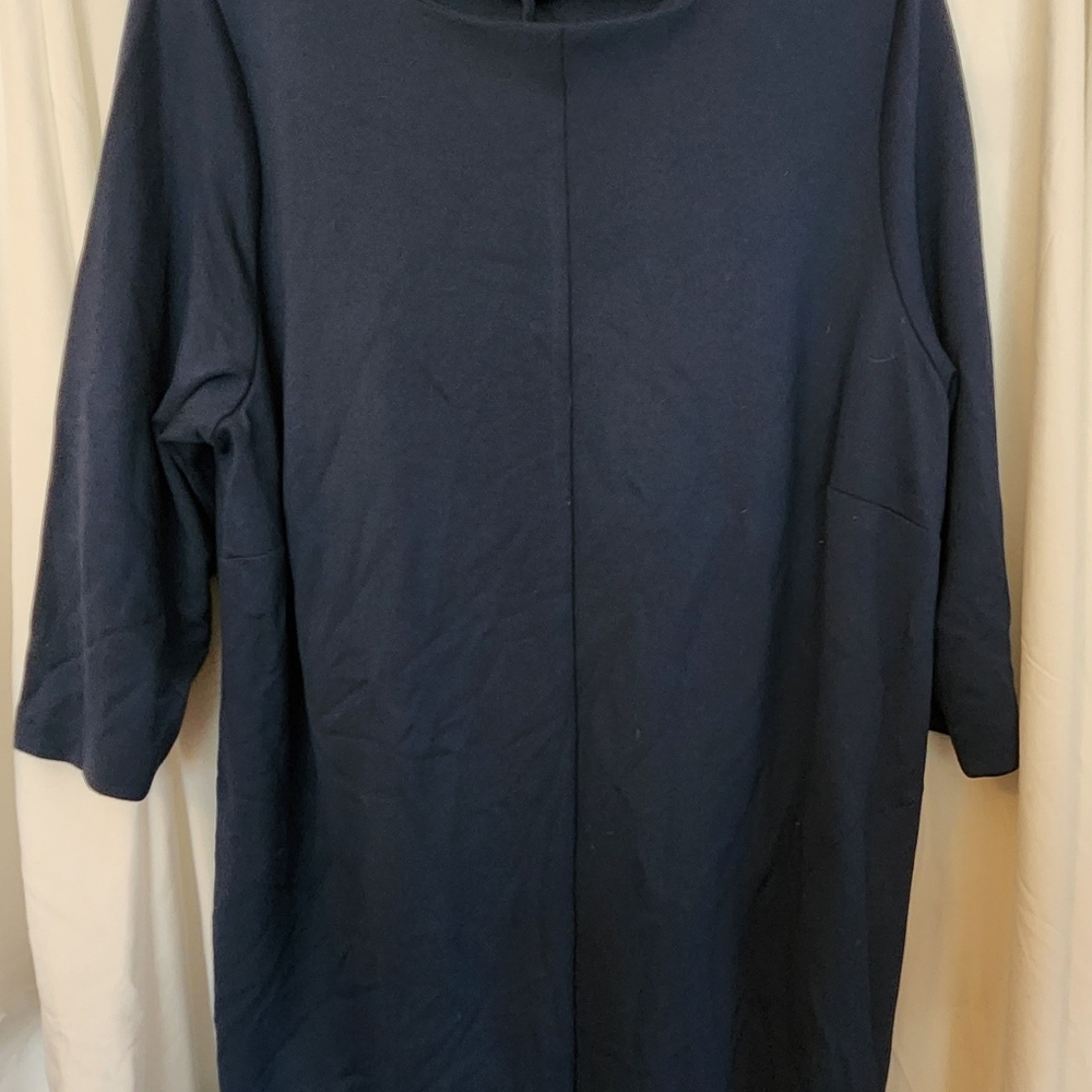 J Jill Navy Blue Ponte Dress size 2x